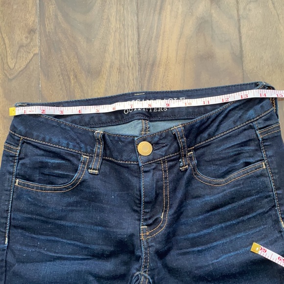 American Eagle Dark Wash Jeggings Super Stretch - Picture 11 of 12